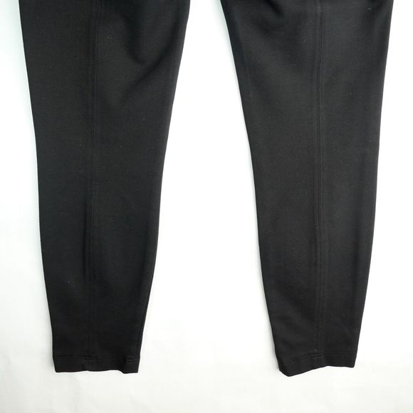 VINCE Pants 4 Pleated Trouser Skinny Mid Rise Zip Pockets Viscose Ponte Black - Picture 7 of 10